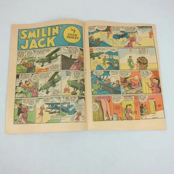 Vintage 1938 Smilin Jack Comic Book Chicago Tribune Popped Wheat Promo - Picture 6 of 12